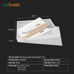 Bộ dụng cụ làm kẹo nougat 112 viên Unibaker MB322