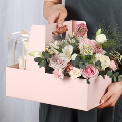 Hộp giấy xách tay 2 ngăn size 10.5x33x16.5cm