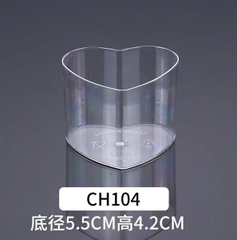 Cốc nhựa tim không nắp size nhỏ CH104 (thùng 1000c)