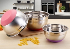 Tô trộn silicon 26 cm đáy xanh dương