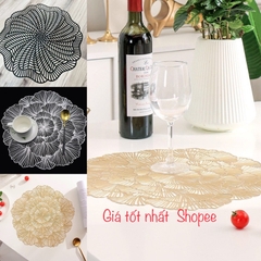 Tấm lót bàn ăn hoa hồng, miếng lót bàn ăn cao cấp. Trang trí bàn ăn, không thấm nước dễ vệ sinh, cách nhiệt, chống trơn.