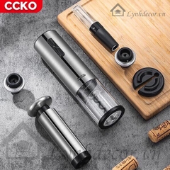 Bộ Dụng Cụ 6 Món Mở Nút Chai Rượu Vang Tự Động