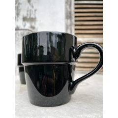 Bộ Âm đun nước khách sạn 5* mầu đên sang trọng, ấn tượng, bàn trà, cốc sứ pha trà.