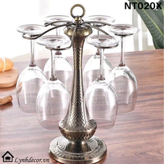 Giá Treo Ly Rượu Vang LynhDecor Màu Đồng Loại 6 Ly NT020X