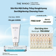 Sữa rửa mặt dưỡng trắng Gongjinhyang Seol Brightening Foam Cleanser