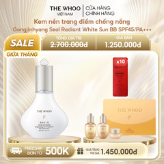 Kem nền trang điểm chống nắng Gongjinhyang Seol Radiant White Sun BB SPF45/PA+++