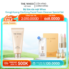 Bộ Sữa rửa mặt Whoo Gongjinhyang Clarifying Facial Foam Cleanser Special Set