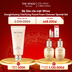 Bộ Sữa rửa mặt Whoo Gongjinhyang Clarifying Facial Foam Cleanser Special Set