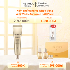 Kem chống nắng Whoo Vàng Anti Wrinkle Sunscreen NAD Power
