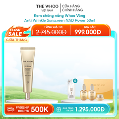 Kem chống nắng Whoo Vàng Anti Wrinkle Sunscreen NAD Power