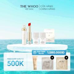 Bộ Son Dưỡng Môi Đông Y Whoo Mi Glow Lip Balm Set Bloom Red