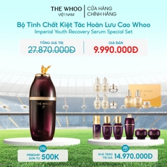 Bộ Tinh Chất Kiệt Tác Hoàn Lưu Cao Whoo Imperial Youth Recovery Serum Special Set