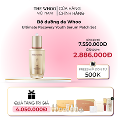 Bộ dưỡng da Whoo Bichup Ultimate Recovery Youth Serum Patch Set