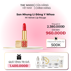 Son Nhung Lì Đông Y Whoo Mi Velvet Lip Rouge