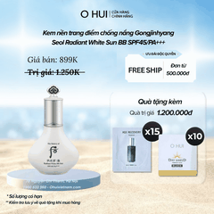 Kem nền trang điểm chống nắng Gongjinhyang Seol Radiant White Sun BB SPF45/PA+++