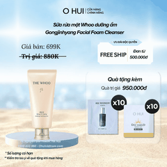 Sữa rửa mặt Whoo dưỡng ẩm Gongjinhyang Facial Foam Cleanser