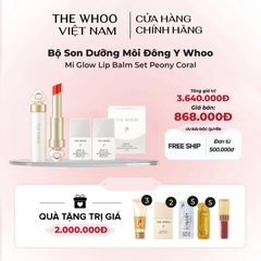 Bộ Son Dưỡng Môi Đông Y Whoo Mi Glow Lip Balm Set Bloom Red