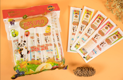 Kẹo thạch Hasuko Dài - Vị Dâu, Cam, Dưa, Xoài, Táo 680g