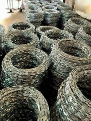 Lưới Lam vòng tròn KẼM (bảng hình lưỡi Lam), hàng rào chống trộm