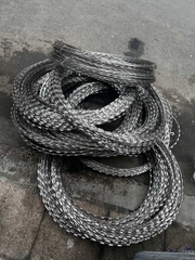 Lưới Lam vòng tròn KẼM (bảng hình lưỡi Lam), hàng rào chống trộm