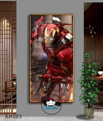 Tranh Người Nhện-Marvel-Samurai-Batman-Iron man - Tranh Tráng Gương Khổ Dọc AH003