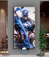 Tranh Người Nhện-Marvel-Samurai-Batman-Iron man - Tranh Tráng Gương Khổ Dọc AH031