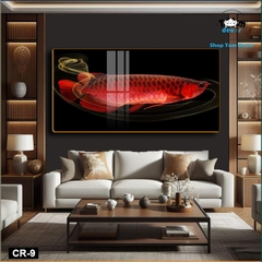 Tranh Tráng Gương Cá Rồng Phong Thủy Cao Cấp - CR09
