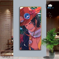 Tranh Tráng Gương ONE PIECE Tranh Dọc Luffy-Zoro-Law-Sanji - Tranh Hải Tặc - LF015