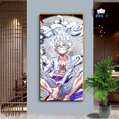Tranh Tráng Gương ONE PIECE Tranh Dọc Luffy-Zoro-Law-Sanji - Tranh Hải Tặc - LF017
