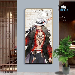 Tranh Tráng Gương ONE PIECE Tranh Dọc Luffy-Zoro-Law-Sanji - Tranh Hải Tặc - LF030