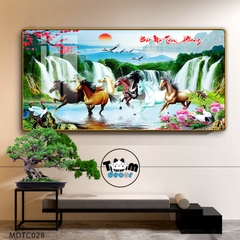 Tranh Tráng Gương Mã Đáo Thành Công - MDTC028 - Tomdecor