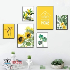 Tranh ghép 6 bức nghệ thuật decor phòng đẹp - TDC020