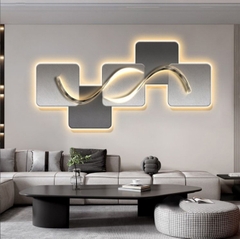 Tranh Led 3D Trừu Tượng Sang Trọng Tráng Gương Có Remot Điều Khiển - Mẫu 3.155350