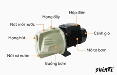 Máy bơm nước bán chân không SHIRAI JLM 132-800S (800w)