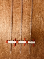 Buret thủy tinh khóa nhựa PTFE 10ml, Class A, Hãng OMSONS GERMANY