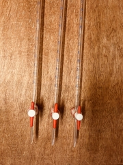 Buret thủy tinh khóa nhựa PTFE 50ml, Class A, Hãng OMSONS GERMANY