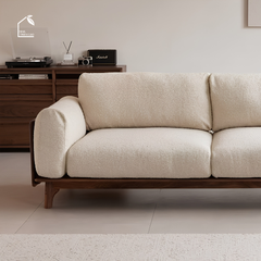 HONA, SFB_001, sofa băng phong cách Japandi thanh lịch, chiều dàix97x80, Plywood phủ Veneer, Nội thất Nhà Trên Cao