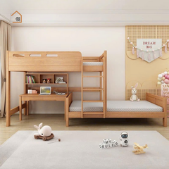 NORAH, Giường ngủ 2 tầng cho trẻ em hiện đại đa năng, GT_002, Nội thất Nhà trên cao