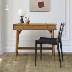 PIA, Bàn trang điểm hiện đại, BTD_022, 100x40x75cm, Plywood phủ Veneer, Nội thất Nhà Trên Cao