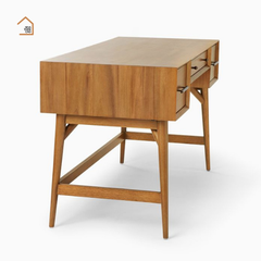 POE, Bàn trang điểm sang trọng, BTD_023, 120x40x75cm, Plywood phủ Veneer, Nội thất Nhà Trên Cao
