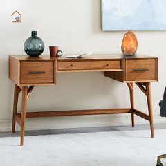 POE, Bàn trang điểm sang trọng, BTD_023, 120x40x75cm, Plywood phủ Veneer, Nội thất Nhà Trên Cao