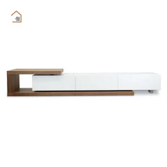 HALIA, Kệ tivi phong cách hiện đại kết hợp trang trí, TTV_065, 200x40x35cm, MDF phủ sơn 2K, Nội thất Nhà Trên Cao