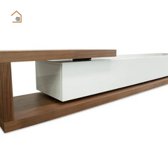 HALIA, Kệ tivi phong cách hiện đại kết hợp trang trí, TTV_065, 200x40x35cm, MDF phủ sơn 2K, Nội thất Nhà Trên Cao