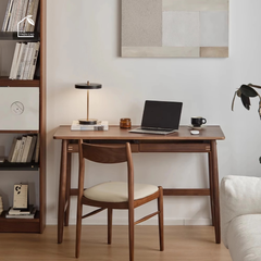 HONA, BLV_026, Bàn làm việc sang trọng, 120x60x75cm, Plywood phủ veneer, Nội thất Nhà trên cao