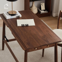 HONA, BLV_026, Bàn làm việc sang trọng, 120x60x75cm, Plywood phủ veneer, Nội thất Nhà trên cao