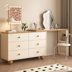 SAM, Bàn trang điểm hiện đại, BTD_030, 120x40x75cm, Nội thất Nhà Trên Cao