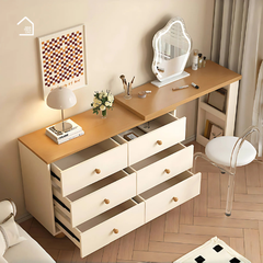 SAM, Bàn trang điểm hiện đại, BTD_030, 120x40x75cm, Nội thất Nhà Trên Cao