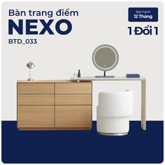 NEXO, Bàn trang điểm hiện đại tiện dụng, BTD_033, 120x40x75cm, MDF phủ Melamine, Nội thất Nhà Trên Cao