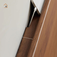 FIKO, Giường ngủ phong cách sang trọng tối giản, GN_017, 200x160x100cm, Plywood phủ Veneer, Nội thất Nhà trên cao