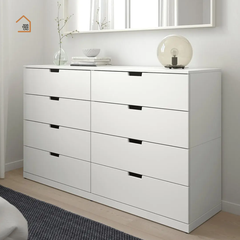 DAMIEN, Tủ lưu trữ, trang trí 8 ngăn kéo, TLT_055, 160x40x100cm, Nội thất Nhà trên cao